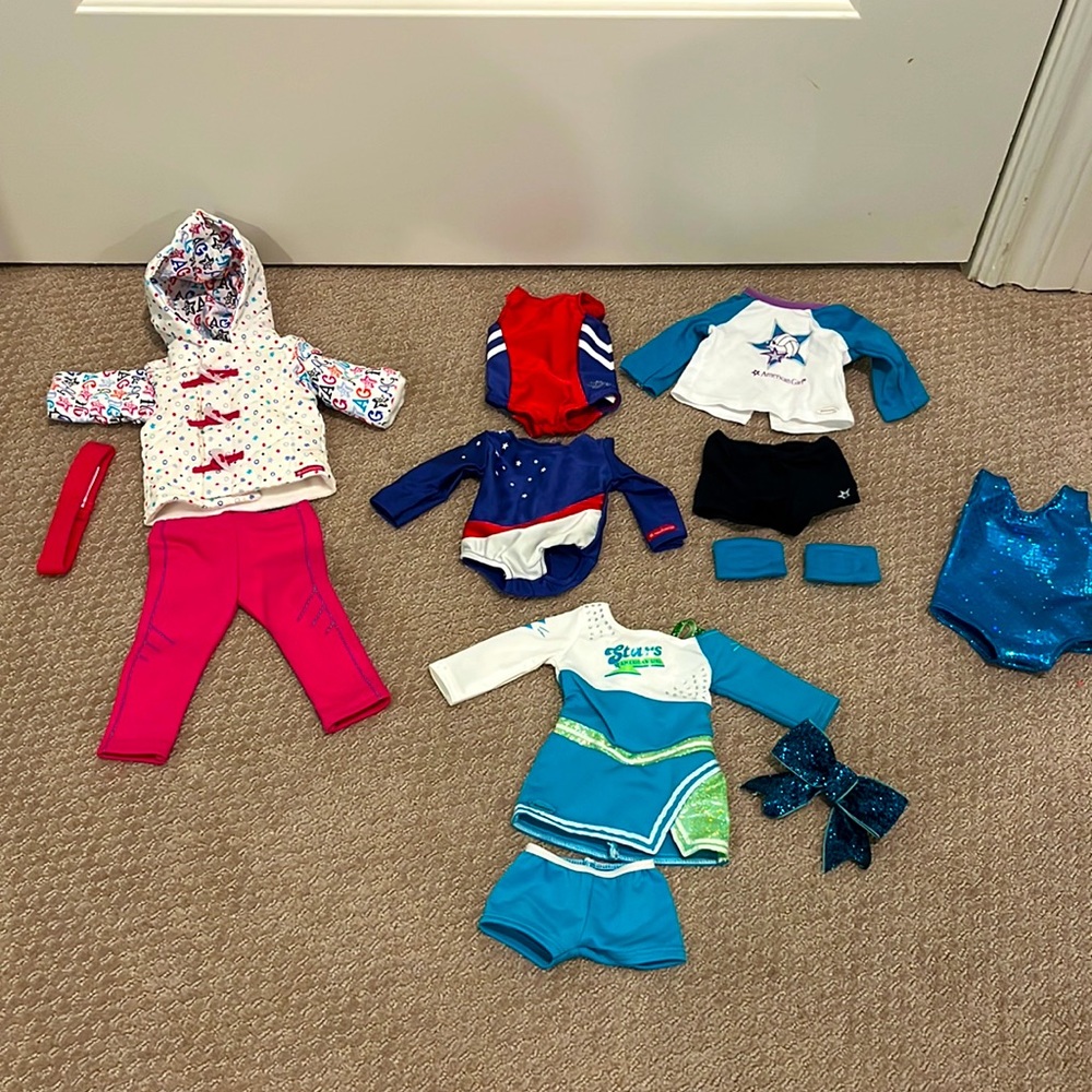 American girl doll sports set